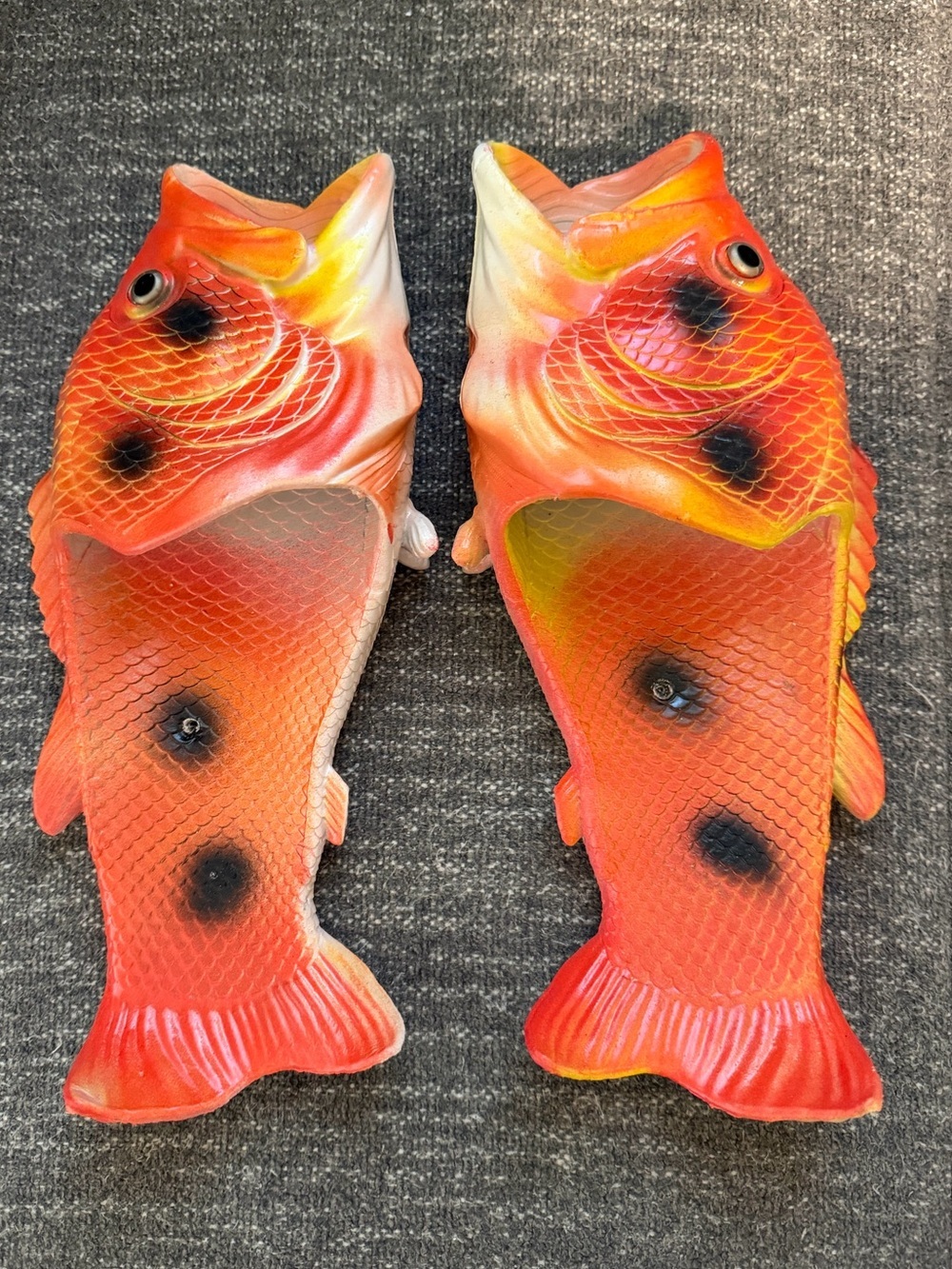Men’s Orange Fish Slide on Sandals